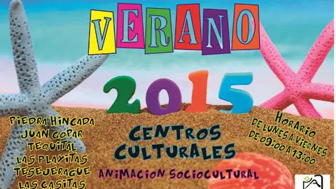 Cartel centros culturales