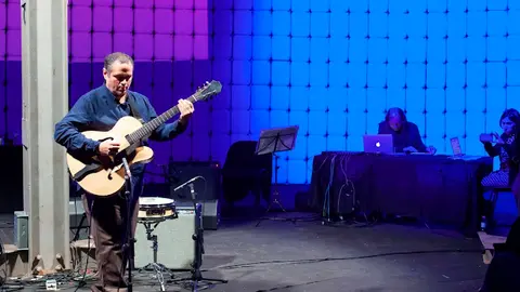 Pedro Barboza y Patchiwork Ensamble en el Espacio Cultural El Tanque con motivo del 33 Festival de Música de Canarias.