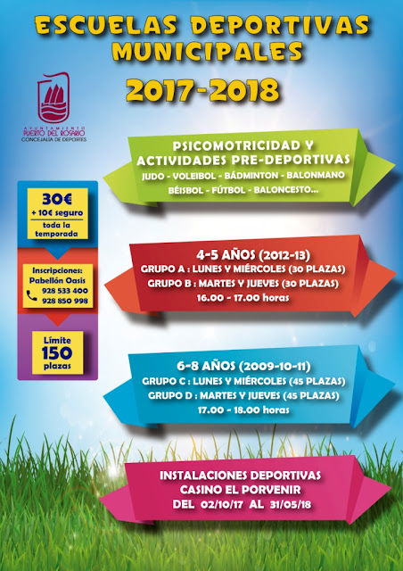 Cartel Escuelas Deportivas 17